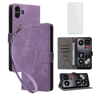 Imagem de IUQXU For Nothing CMF Phone 1 Capa carteira para celular com protetor de tela [bloqueio RFID] couro flip suporte para cartão suporte feminino masculino capa para celular para nada CMF Phone1 CMFPhone