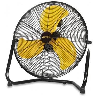 Imagem de Ventilador de Piso Industrial com 3 Velocidades Feito em Metal Resistente, 110V 100W, VENTISOL Preto