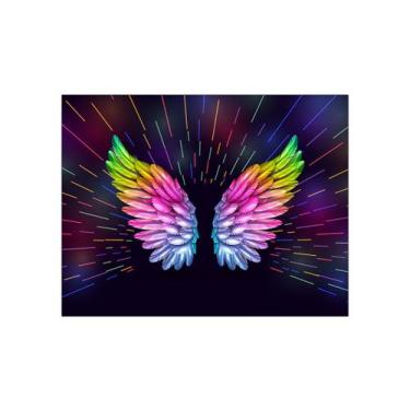 Imagem de Painel de Festa Horizontal 1,55 X 1,20 - Asas Efeito Neon 002 - Via Co