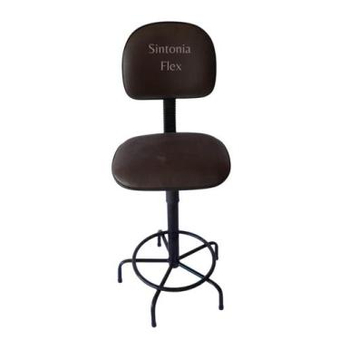 Imagem de Cadeira Secretaria Caixa Alta Base Ferro Sem Rodízio Corano - Sintonia