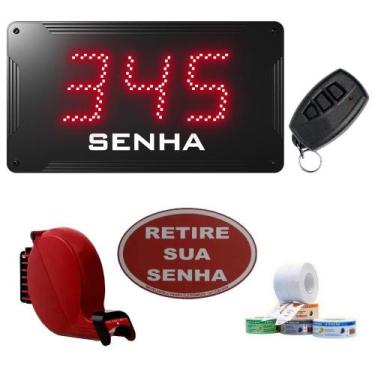 Imagem de Kit Painel de Senha + Dispensador Manual Bico de Pato + Acessórios - M