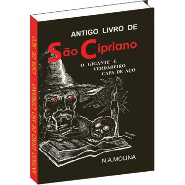 Imagem de Antigo livro de São Cipriano, o Gigante e verdadeiro Capa de Aço