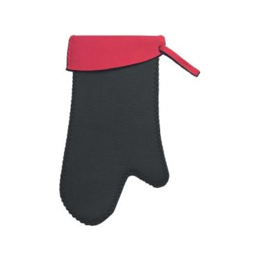Imagem de Luva para Cozinha Ghidini Cook Passion, Preto e Vermelho