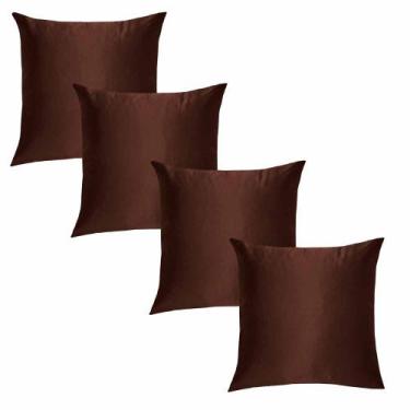 Imagem de Kit Capa de Almofada Solaris  04 Peças Tecido Grosso 45cm x 45cm - Pau