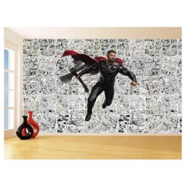 Imagem de Papel De Parede 3D Heróis Página Quadrinhos Hq 3,5M Nhma140 - Você Dec