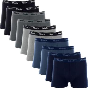Imagem de Kit 10 Cueca Mash Box Boxer Cotton Algodão Original Com Nota Fiscal, M