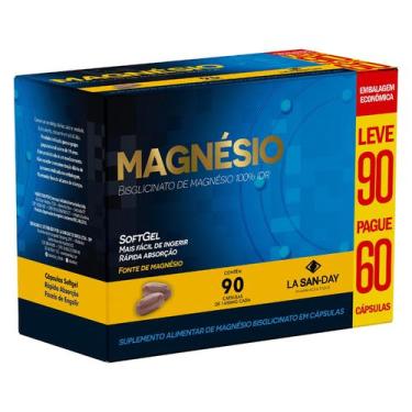 Imagem de Magnésio Bisglicinato 1000mg - 90 Cápsulas - La San-Day