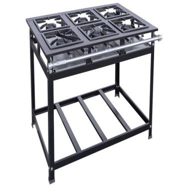 Imagem de Fogão Industrial 6 Bocas 30X30 P7 Standard AP Cristalaço