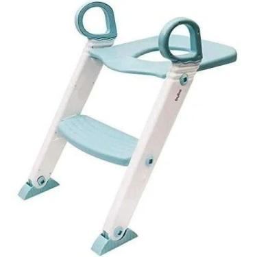 Imagem de Assento Redutor Alça E Escada Vaso Sanitário Infantil Buba, Azul
