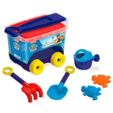 Imagem de Brinquedo Kit de Praia Carrinho Patrulha Canina da Fun 83431