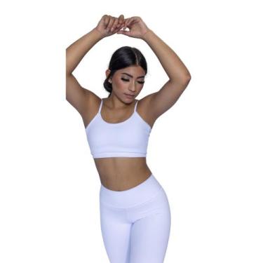 Imagem de Kit Conjunto Premium Poliamida Top + Calça Fitness - Jinkingstore, Bra
