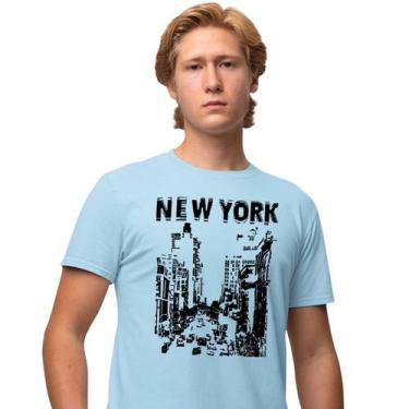 Imagem de Camisa Camiseta Estampada Masculina em Algodão 30.1 New York City - Ge