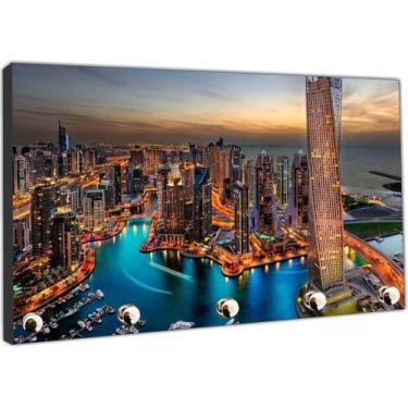 Imagem de Porta Chaves Cidade Dubai Organizador Chaveiros - Vital Quadros