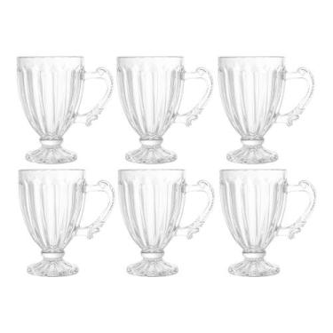 Imagem de Jogo 6 Xícaras para Café de Cristal Transparente Imperial 100ml Lyor
