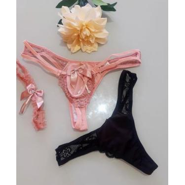 Imagem de Kit 2 Calcinhas Sex Fio Dental Com Persex Lindo Top. Sortidas. Tamanho