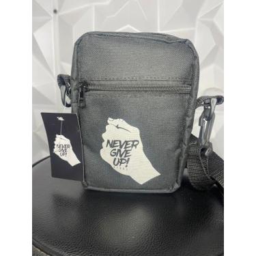 Imagem de Bolsa Transversal Shoulder Bag Never Give Up ( poliéster )