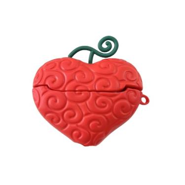 Imagem de GCVXRUD Capa protetora de silicone para Galaxy Buds 3 Pro, desenho animado anime 3D, fruta diabo, capa protetora, adequada para meninos e meninas