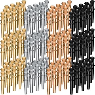 Imagem de 200 Pcs Metal Cribbage Board Pegs 4 Colors Cribbage Pegs Fit 1/8 Holes with Drawstring Storage Pouch for Cribbage Traditional Board Game