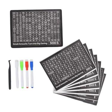 Imagem de Ioensy Cofrinho com balcão de madeira, cofrinho com dólar americano, caixa de economia de dinheiro, economizador de dinheiro para dormitório, apartamento,