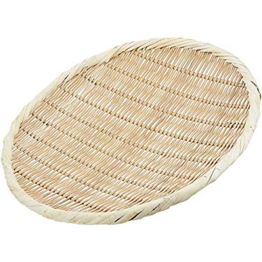 Imagem de TIKUSAN Escorredor de cesta de bambu redondo Zaru para Soba, Udon e macarrão (24 cm)