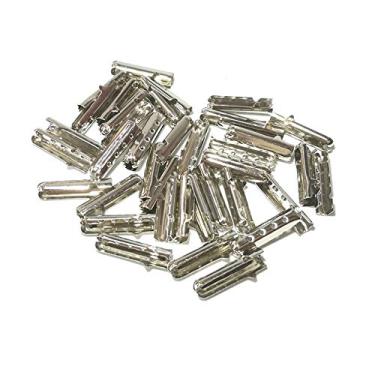 Imagem de Pontas de cadarço, metal cobre aglets em forma de bala, substituição de extremidade de renda, cabeça aberta para cadarços faça você mesmo, moletom com capuz e calça de praia, Prata, 4mm