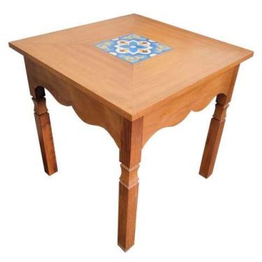 Imagem de Mesa Lateral Capri em Madeira de Demolição - Cód 2532 - Barrocarte 