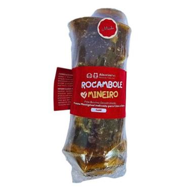 Imagem de Mordedor Natural Para Cães Pele Bovina Rocambole Mineiro - Alecrim Pet