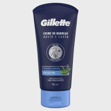 Imagem de Creme Barbear Gillette Corpo e Rosto Aloe Vera 150ml