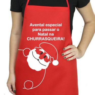 Imagem de Avental Natal Na Churrasqueira Presente Papai Noel - D Lima produtos, 