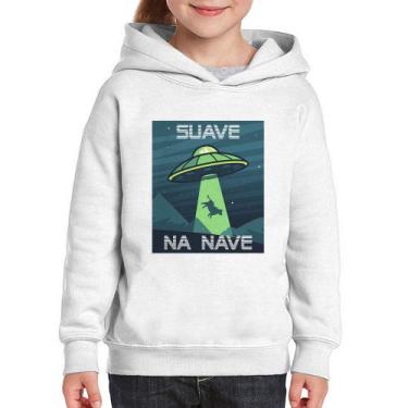 Imagem de Moletom Infantil Suave na nave - Foca na Moda, Branco, 12