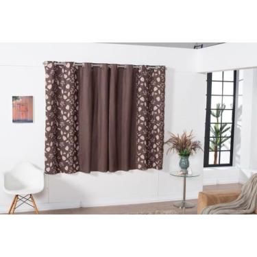 Imagem de Cortina Antônia Lisa/Estampada Semi-Blackout 2,80m x 1,70m Janela 100%