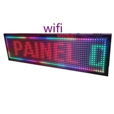 Imagem de Painel de led letreiro p10 68x20cm rgb interno bivolt  - TLT