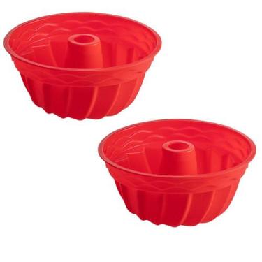 Imagem de Jogo 2 Assadeiras Redonda Espiral Silicone Sortida Silicone - QUALITY 