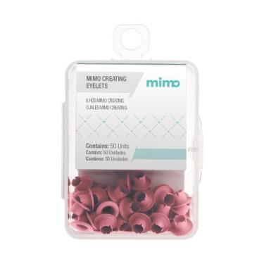 Imagem de Ilhós Mimo Creating Redondo Rosa Iogurte 4,5mm 50 Unidades