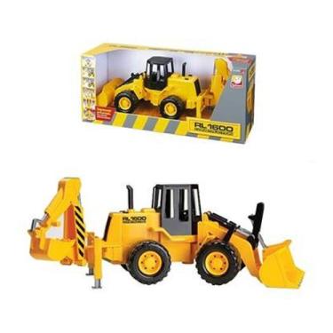 Imagem de Brinquedo Infantil Kit  Trator Retroescavadeira Articulada Tratorzinho