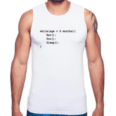 Imagem de Regata Eat Poo Sleep Código - Foca na Moda, Branco, G