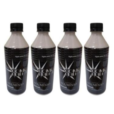Imagem de 4 Como Brilha Polidor Alumínio Inox Roda Tanque Motor 500ml - TOP-AR
