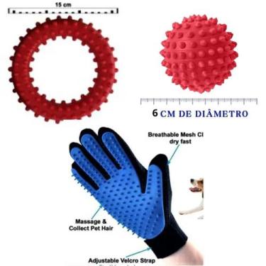 Imagem de Kit Brinquedo  Adestramento e Relax Para pet Cão  Até Tamanho Médio - 