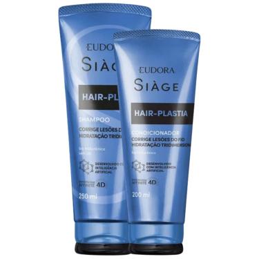 Imagem de Kit Eudora Siàge Hair-Plastia Shampoo 250ml + Condicionador 200ml