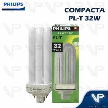 Imagem de Lâmpada compacta philips plt 4pinos 32w 4000k(branco neutro)gx24q-3