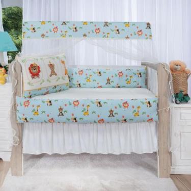 Imagem de Kit Enxoval Para Berço Tribos Baby Safari Barato Com Saia - MEDINA CON