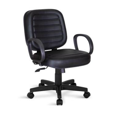 Imagem de Cadeira Obeso Belluno Plus Size Giratória Relax Preta - Flex Cadeiras