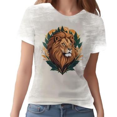 Imagem de Camiseta Camisa Leão Rei da Selva Savana Rosto Estampa HD 6 - Enjoy Sh