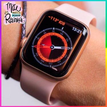 Imagem de Relógio Inteligente Presente para Mãe Smartwatch Preto Seie 9 Para And