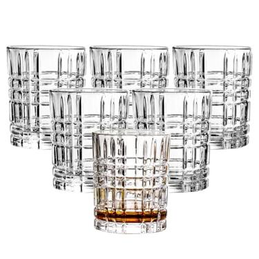 Imagem de binsakao Conjunto de copos de uísque de 170 a 335 ml - copos de rock à moda antiga - Copos de coquetel à moda antiga - Copos de rum de bar para licor de vodca escocesa bourbon