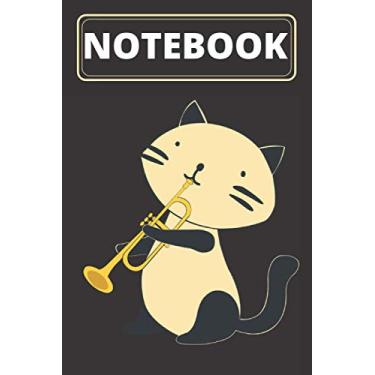 Imagem de Notebook Cat Playing Trumpet: Kitty Lovers Trumpet Lovers