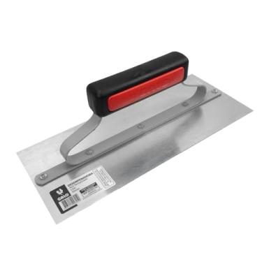 Imagem de Desempenadeira Galo Aço Temperado 120x290mm Cabo Fechado Para Efeitos Decorativos Massa Corrida Gesso Original P/Pedreiro Profissional - (305/00)