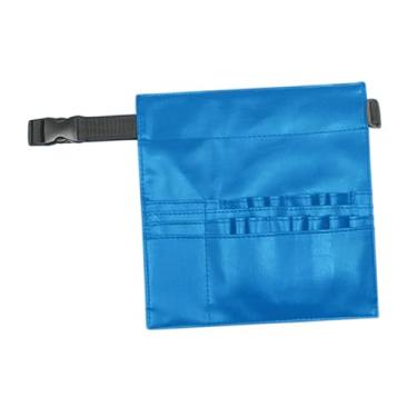 Imagem de Kokiya Bolsa para tesouras de cabeleireiro, pentes de cabelo, organizador de cintura, versátil, couro pu, barbeiro, bolsa de cintura para cabeleireiros, Azul