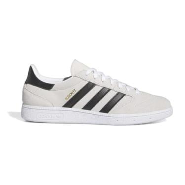 Imagem de Adidas Tênis de skate vintage Busenitz – Branco Cristal/Preto/Branco Nuvem, 42, Branco, 44