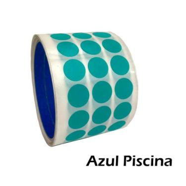 Imagem de Etiqueta Adesiva Autocolante Colorida 15x15mm ideal para organização d